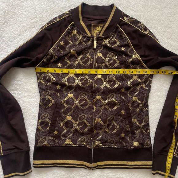Y2K Brown and Gold Ecko Red Track Jacket - Picture 4 of 7